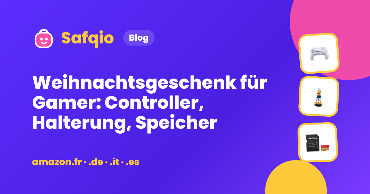 Weihnachtsgeschenk für Gamer: Controller, Halterung, Speicher