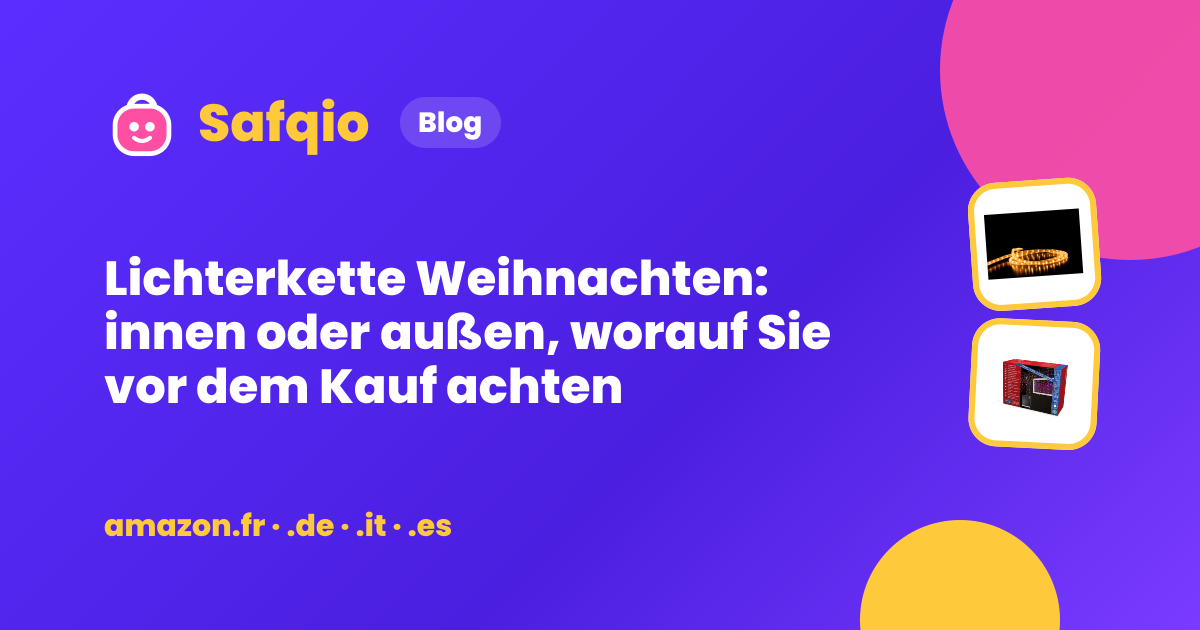 Lichterkette Weihnachten: innen oder außen, worauf Sie vor dem Kauf achten