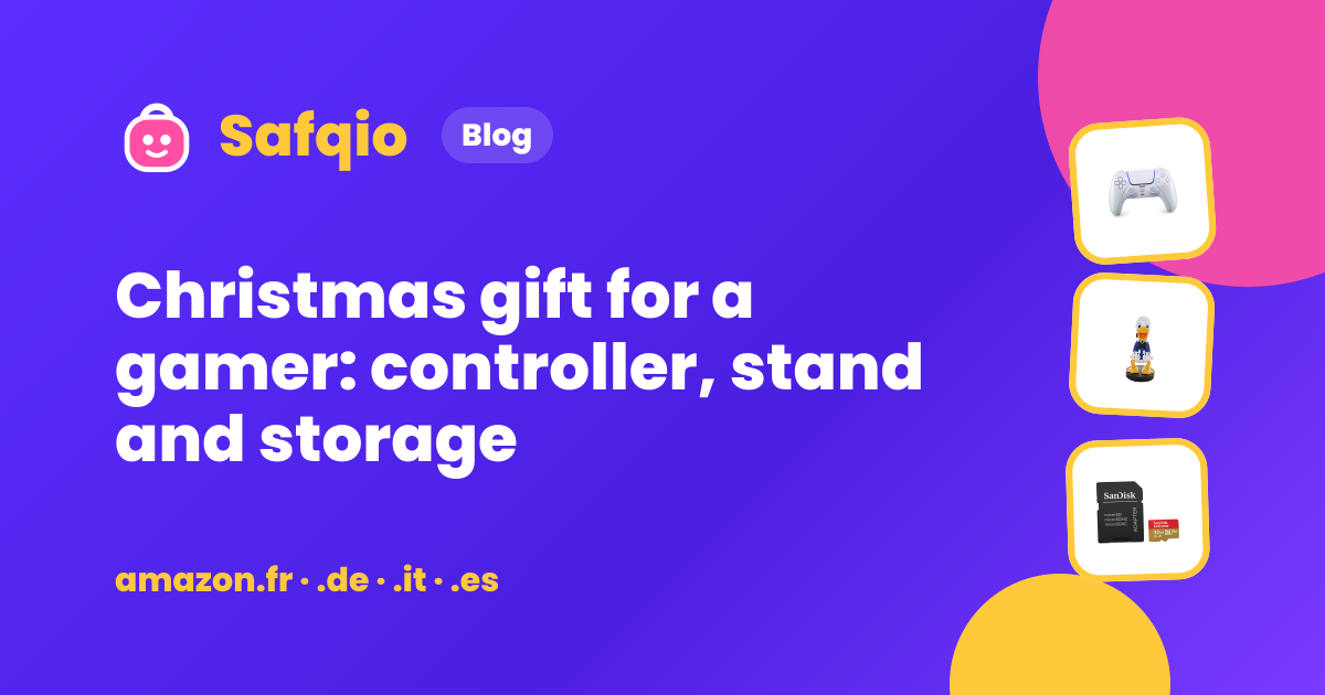 Christmas gift for a gamer: controller, stand and storage