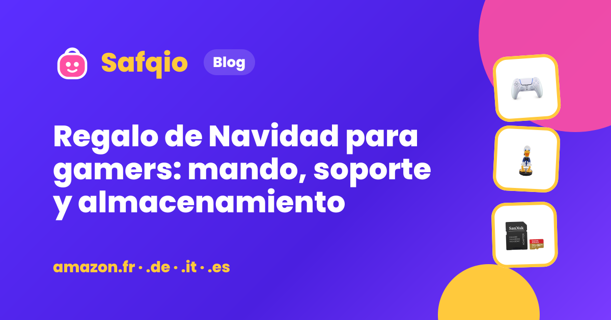 Regalo de Navidad para gamers: mando, soporte y almacenamiento