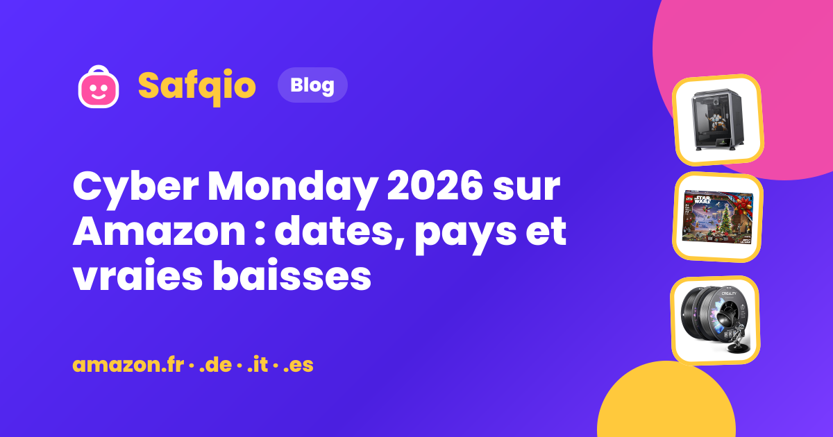 Cyber Monday 2026 sur Amazon : dates, pays et vraies baisses